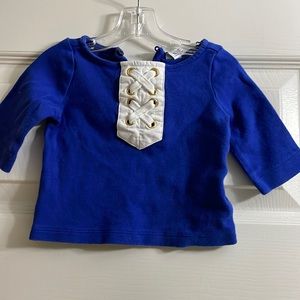 Janie and Jack Royal blue top.